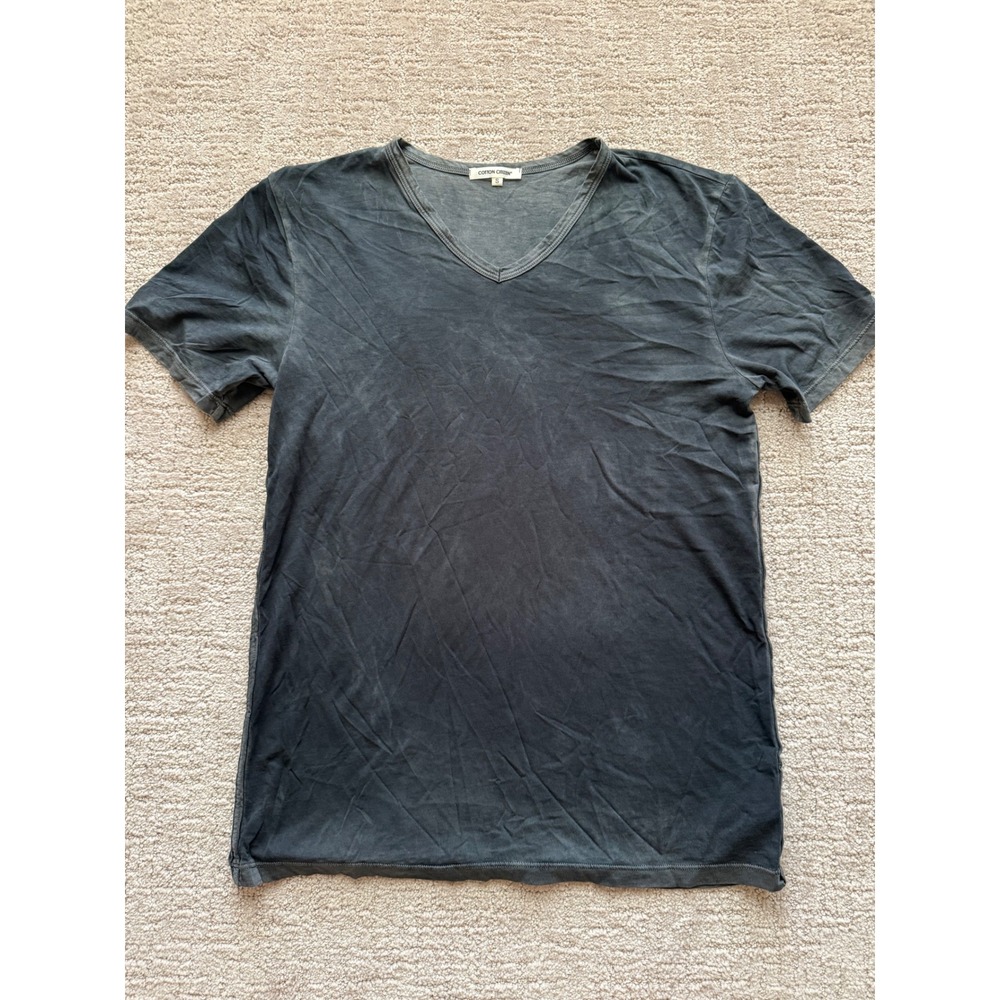 Cotton Citizen Distressed Gray V neck Cotton Distressed T Shirt unisex S Casual